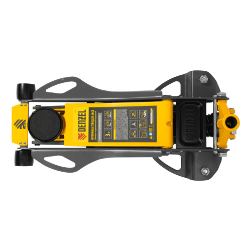 Домкрат гидравлический подкатной, 3 т, 75-500 мм, быстрый подъем, низкий подхват, проф. Denzel по ценам производителя в Воронеже с доставкой по всей России