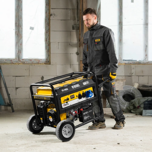 Генератор бензиновый PS 70 EA, 7.0 кВт, 230 В, 25 л, коннектор автоматики, электростартер Denzel по ценам производителя в Воронеже с доставкой по всей России