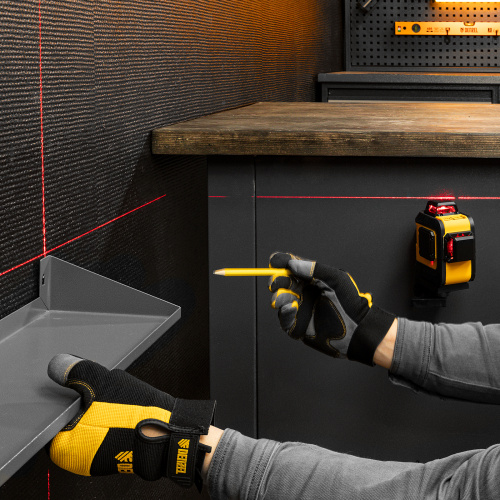 Лазерный уровень мультипризменный LX 360-2 Red, 30 м, 635 нм, аккумулятор Li 2800 мАч, резьба 5/8" Denzel по ценам производителя в Воронеже с доставкой по всей России