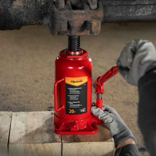 Домкрат гидравлический бутылочный, 20 т, h подъема 250-470 мм Sparta по ценам производителя в Воронеже с доставкой по всей России
