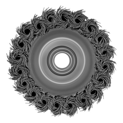 Щетка для УШМ Heavy Duty, 80 мм, М14, "чашка", крученая проволока 0.5 мм Matrix по ценам производителя в Воронеже с доставкой по всей России