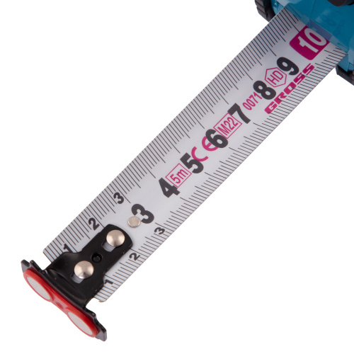 Рулетка Magnetisch 5 м х 25 мм,обрезиненный корпус,автоматическая фиксация,Нейлоновое покрытиеытие,зацеп с магнитом Gross по ценам производителя в Воронеже с доставкой по всей России