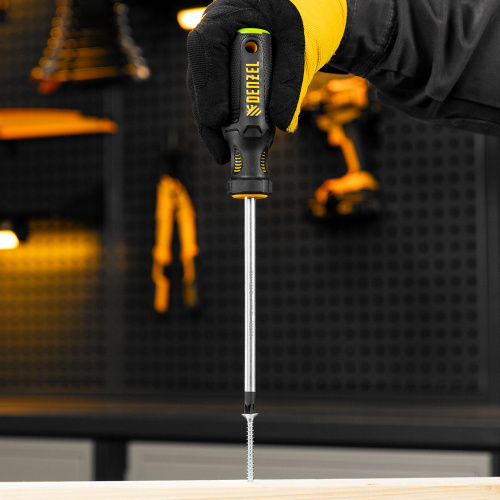 Отвертка, PZ3x150 мм, S2, 3к рукоятка Denzel по ценам производителя в Воронеже с доставкой по всей России