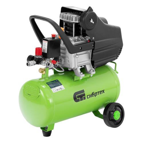 Компрессор воздушный КК-1100/22, 1, 1 кВт, 135 л/мин, 22 л, прямой привод, масляный Сибртех по ценам производителя в Воронеже с доставкой по всей России