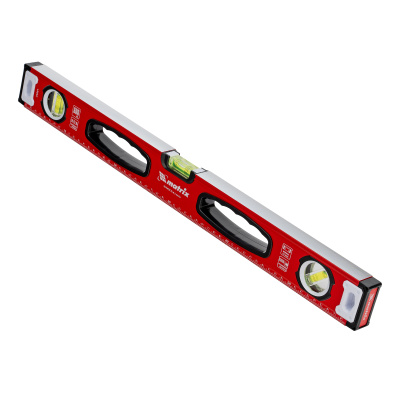 Уровень алюминиевый, фрезерованный, 3 глазка, рукоятки, 600 мм Matrix по ценам производителя в Воронеже с доставкой по всей России