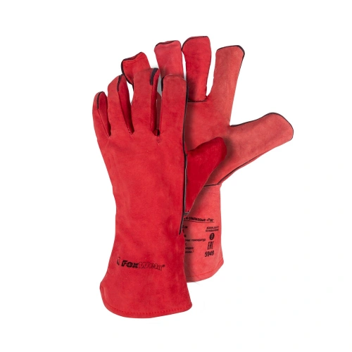 Краги спилковые "Рэд" FoxWeld по ценам производителя в Воронеже с доставкой по всей России