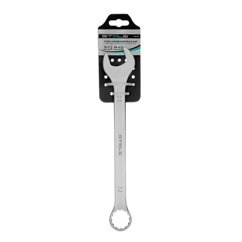 Ключ комбинированный, 22 мм, CrV, матовый хром Stels по ценам производителя в Воронеже с доставкой по всей России