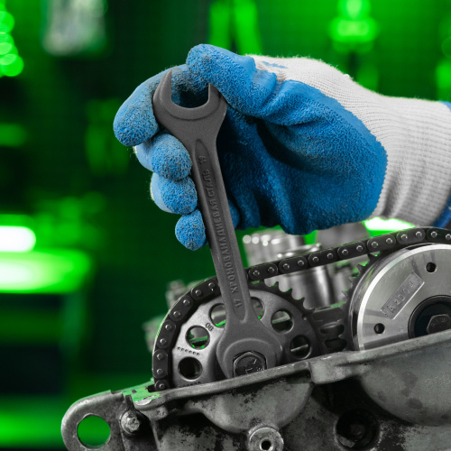 Набор ключей рожковых, 6 - 32 мм, 10 шт., CrV, фосфатированные Сибртех по ценам производителя в Воронеже с доставкой по всей России