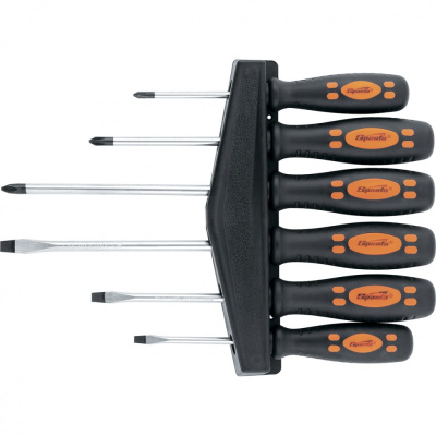 Набор отверток, двухкомпонентные рукоятки, 6 шт CrV Sparta. по ценам производителя в Воронеже с доставкой по всей России