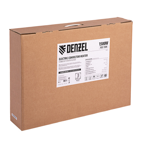 Конвектор электрический XCE-1500, 230 В, 1500 Вт, X-образный нагреватель Denzel по ценам производителя в Воронеже с доставкой по всей России