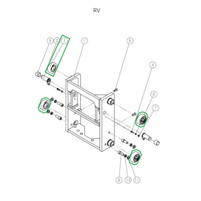 Ролик каретки мачты для ричтрака RV по ценам производителя в Воронеже с доставкой по всей России