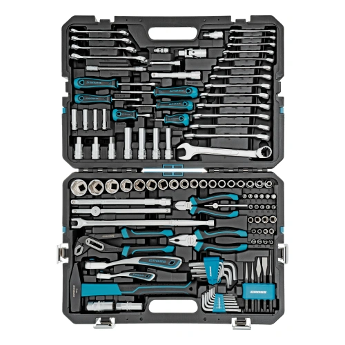 Набор инструментов, 1/4", 1/2", CrV, 120 зубьев, 115 предметов Gross по ценам производителя в Воронеже с доставкой по всей России