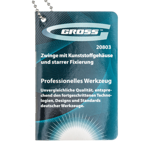 Струбцина клещеобразная 2-1/4, пластиковый корпус, храповой механизм жесткой фиксации, 58 мм Gross по ценам производителя в Воронеже с доставкой по всей России