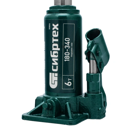 Домкрат гидравлический бутылочный, 6 т, 180-340 мм Сибртех по ценам производителя в Воронеже с доставкой по всей России