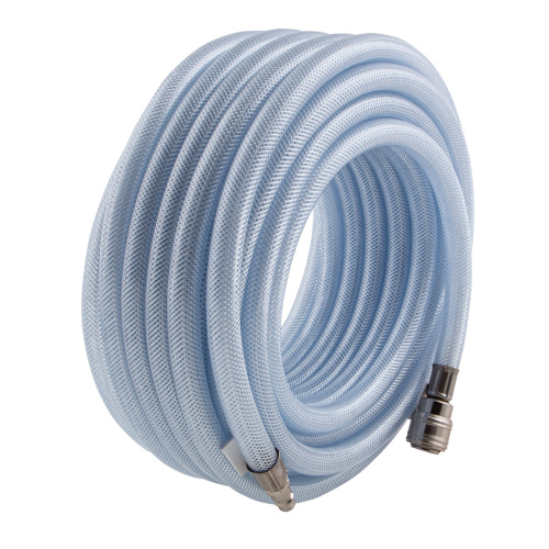 Шланг пневматический ПВХ, 10 x 16 мм, 18 бар, армированный, прозрачный, быстросъемное соединение, 15 м Stels по ценам производителя в Воронеже с доставкой по всей России