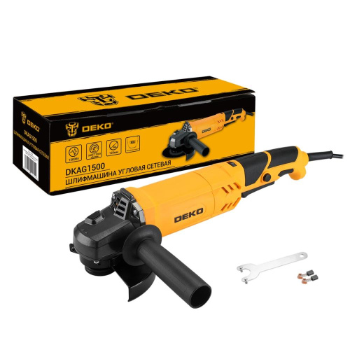 Углошлифовальная  машина (УШМ) DEKO DKAG1500, 125 мм, 1500 Вт, с регулировкой скорости по ценам производителя в Воронеже с доставкой по всей России