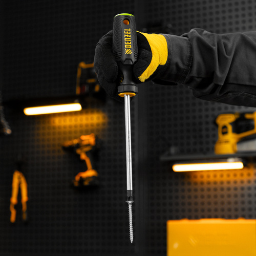 Отвертка, PZ3x150 мм, S2, 3к рукоятка Denzel по ценам производителя в Воронеже с доставкой по всей России