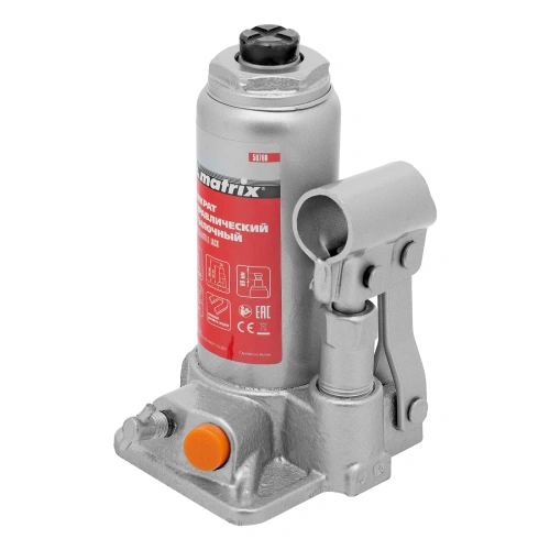 Домкрат гидравлический бутылочный, 2 т, h подъема 158-308 мм Matrix по ценам производителя в Воронеже с доставкой по всей России