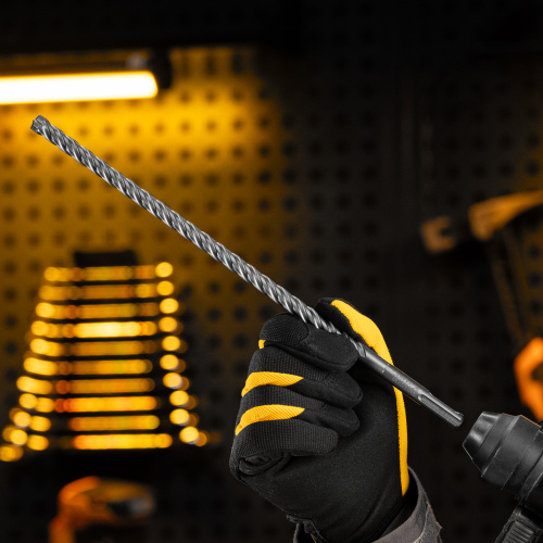 Бур по бетону, цельная крестовая пластина, 10x315 мм, SDS PLUS Denzel по ценам производителя в Воронеже с доставкой по всей России