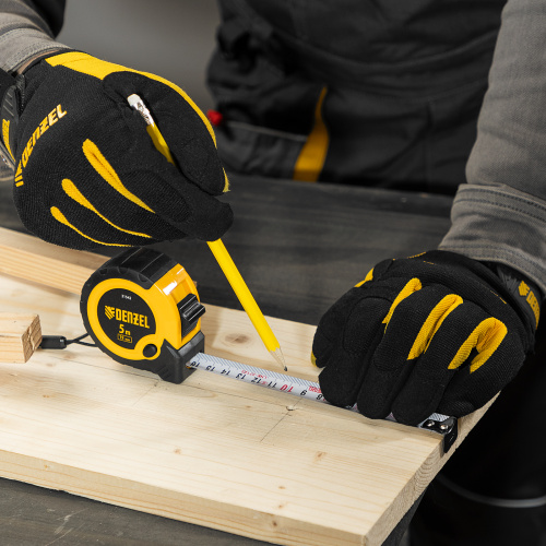 Рулетка 5м х 19мм, двухкомп. корпус, кнопка-пауза Denzel по ценам производителя в Воронеже с доставкой по всей России