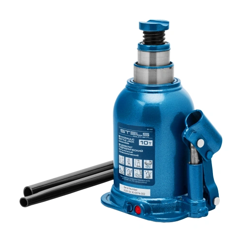 Домкрат гидравлический бутылочный телескопический, 10 т, подъем 180-430 мм Stels по ценам производителя в Воронеже с доставкой по всей России