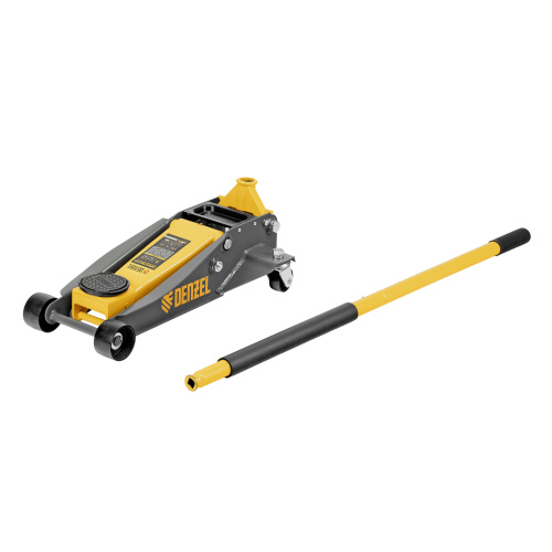 Домкрат гидравлический подкатной, 3 т, 125-470 мм, быстрый подъем, проф. Denzel по ценам производителя в Воронеже с доставкой по всей России