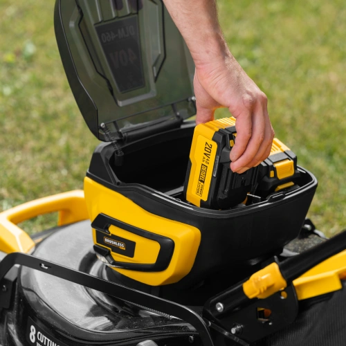 Газонокосилка аккумуляторная бесщет. DLM-460, 460 мм, травосб. 65 л., Li-Ion, 40 В Denzel по ценам производителя в Воронеже с доставкой по всей России