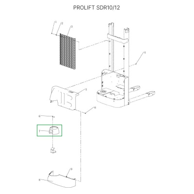 Кожух ручки управления для штабелеров SDR-S по ценам производителя в Воронеже с доставкой по всей России