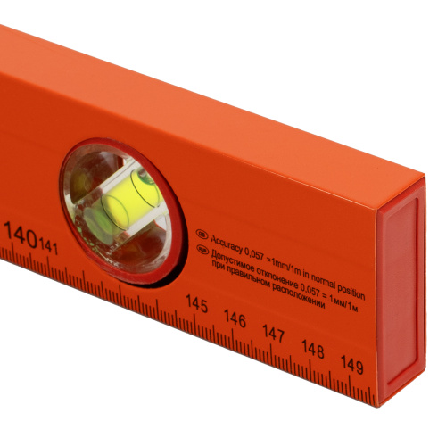 Уровень алюминиевый, 1500 мм, 3 глазка, желтый, линейка Sparta по ценам производителя в Воронеже с доставкой по всей России