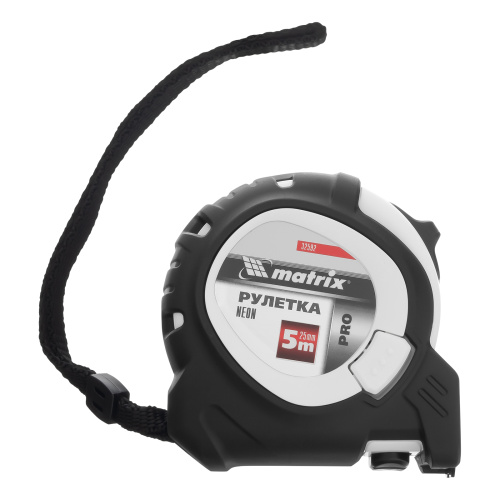 Рулетка Neon,5 м x 25 мм,обрезиненный корпус,3 фиксации,Pro Matrix по ценам производителя в Воронеже с доставкой по всей России