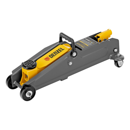 Домкрат гидравлический подкатной, 2 т, 135-385 мм, в пласт. кейсе Denzel по ценам производителя в Воронеже с доставкой по всей России