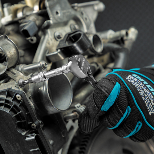 Ключ-трещотка 1/4", CrV, 120 зубьев, цельнометаллический, хром Gross по ценам производителя в Воронеже с доставкой по всей России