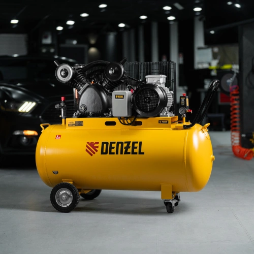 Компрессор воздушный рем. привод BCV 5500-T/200, 5,5 кВт, 200 литров, 850 л/мин Denzel по ценам производителя в Воронеже с доставкой по всей России