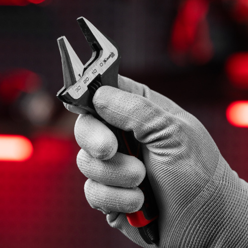 Ключ разводной, тонкие губки, фосфатированный, двухкомпонентная рукоятка, 150 мм, PRO Matrix по ценам производителя в Воронеже с доставкой по всей России