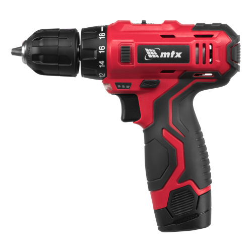Дрель-шуруповерт аккумуляторная MCDL-12-02P, Li-Ion, 12 В, 2 акк. MTX по ценам производителя в Воронеже с доставкой по всей России