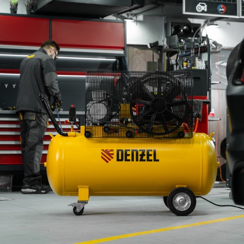 Компрессор воздушный рем. привод BCV 4000-T/200, 4,0 кВт, 200 литров, 690 л/мин Denzel по ценам производителя в Воронеже с доставкой по всей России