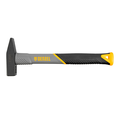 Молоток слесарный, 300 г, кованый, фибергласовая рукоятка c TPR покрытием Denzel по ценам производителя в Воронеже с доставкой по всей России