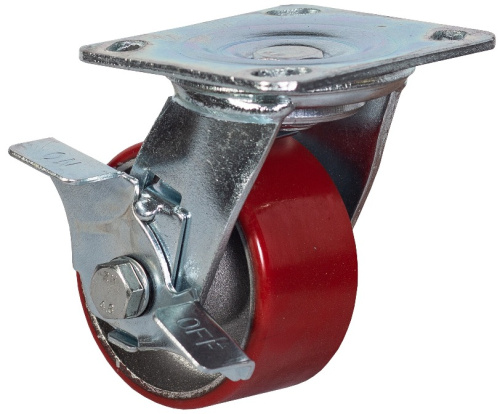 Колесо большегрузное поворотное  с тормозом 100 мм - SCpb 42 по ценам производителя в Воронеже с доставкой по всей России
