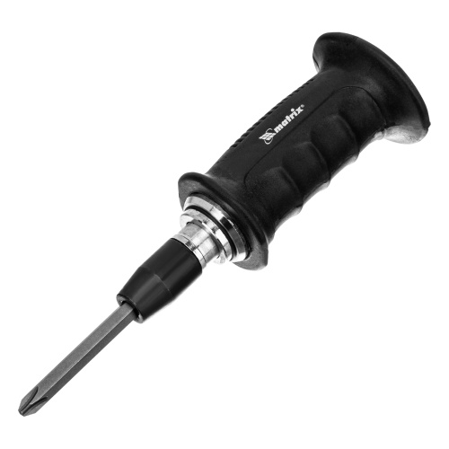 Отвертка ударно-поворотная 1/2, набор бит, 6 шт, черная ручка Профи, пластиковый бокс Matrix по ценам производителя в Воронеже с доставкой по всей России