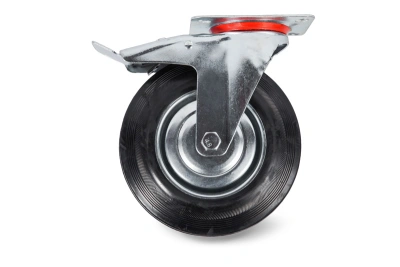 Колесо поворотное резина SCb 55 125 мм с тормозом (F) по ценам производителя в Воронеже с доставкой по всей России