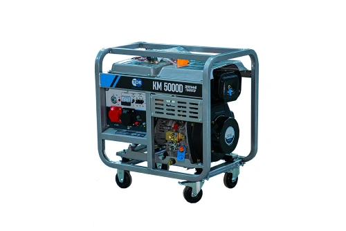 Генератор дизельный 5,0 кВт 380В/1,6 кВт 220В 15 л с электростартером TOR KM5000D по ценам производителя в Воронеже с доставкой по всей России