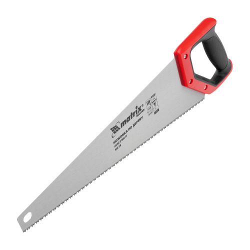 Ножовка по дереву, 500 мм, волновая вырубка, 5-6 TPI, каленый зуб 2D, двухкомпонентная рукоятка Matrix по ценам производителя в Воронеже с доставкой по всей России