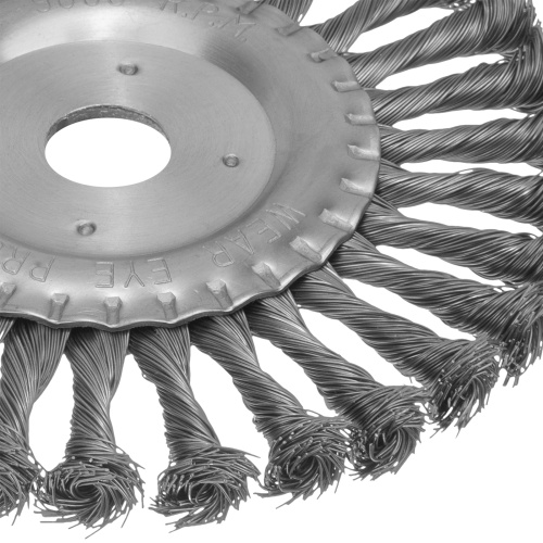 Щетка для УШМ 175 мм, посадка 22.2 мм, плоская, крученая проволока 0.5 мм Matrix по ценам производителя в Воронеже с доставкой по всей России