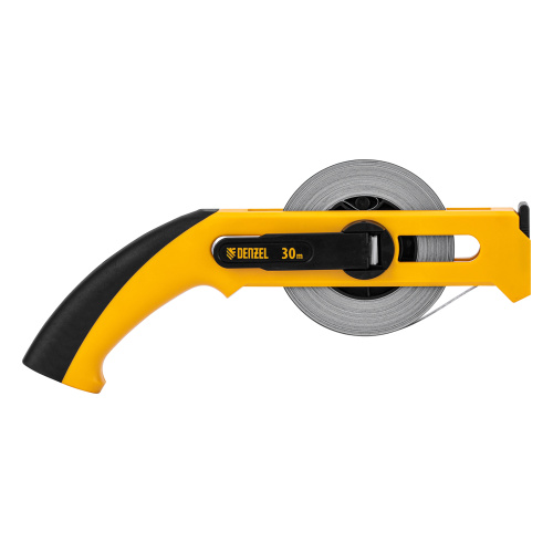 Рулетка геодезическая 30 м х 13 мм, открытый корпус, металлическая лента Denzel по ценам производителя в Воронеже с доставкой по всей России