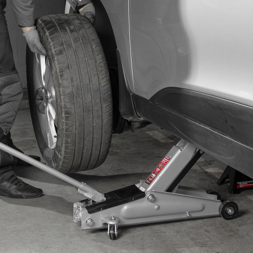 Домкрат гидравлический подкатный, 3 т, высота подъема 130-410 мм Matrix по ценам производителя в Воронеже с доставкой по всей России