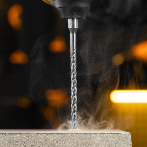 Бур по бетону, цельная крестовая пластина, 6x165 мм, SDS PLUS Denzel по ценам производителя в Воронеже с доставкой по всей России