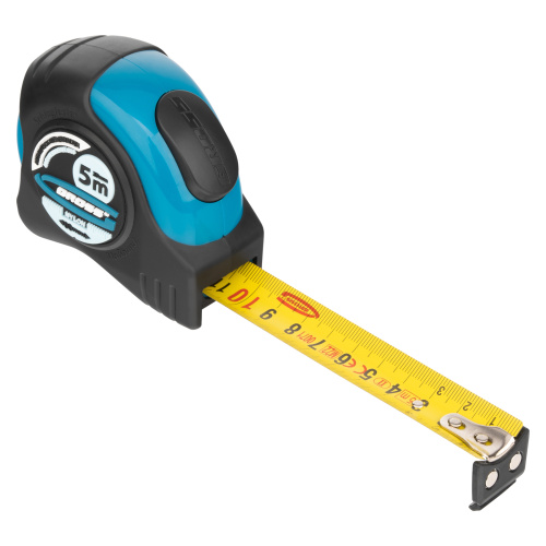 Рулетка "Schlagfest",5 м x 25 мм,магнитный обрезиненный зацеп,двусторонняя шкала,Нейлоновое покрытие,автоматическая фиксация Gross по ценам производителя в Воронеже с доставкой по всей России