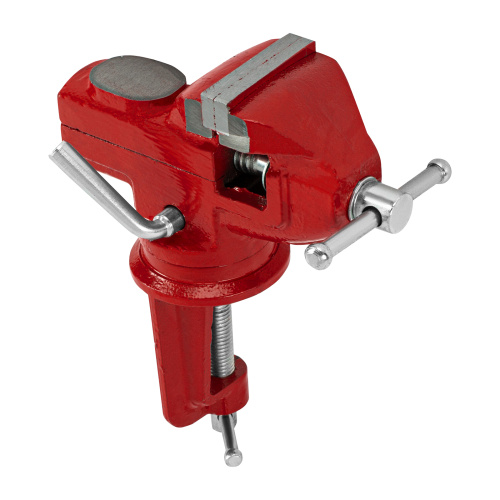 Тиски слесарные, 50 мм, настольные, поворотные, c наковальней MTX по ценам производителя в Воронеже с доставкой по всей России