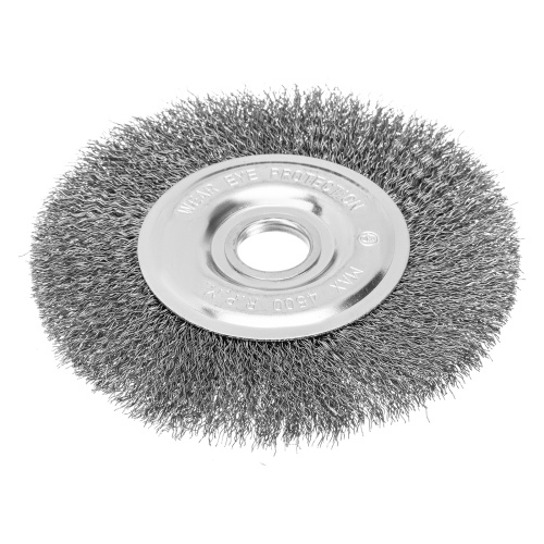 Щетка для УШМ, 150 мм, посадка 22.2 мм, плоская, витая проволока Сибртех по ценам производителя в Воронеже с доставкой по всей России
