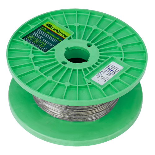 Трос металлополимерный прозрачный ПР-2.0, толщина 2.0 мм, катушка 200 метров Сибртех по ценам производителя в Воронеже с доставкой по всей России